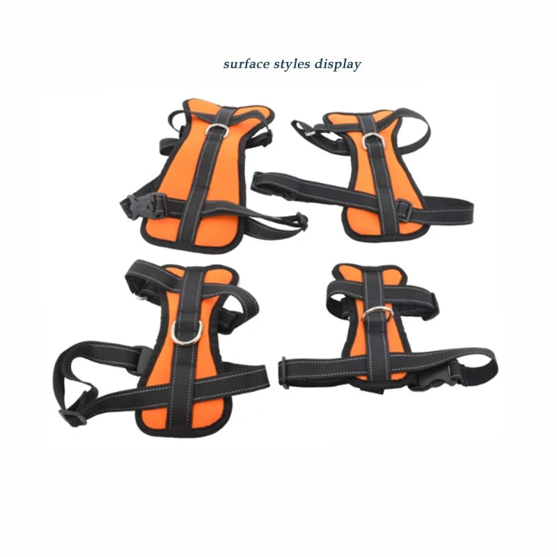 Dog Car Safety Chest Seat Belt Pet Harness Adjustable Vehicle Breathable Safe Dogs Belt Harness Walking Harness With Belt Leash