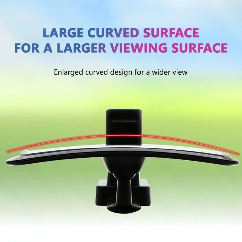 Car Interior Rear View Mirror Mount Clip 360 Rotatable Adjustable Car Observing Back Seat Auxiliary Mirror Baby Monitor