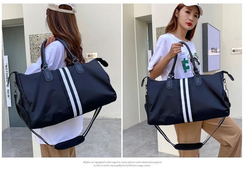 Personalized Travel Bag Men's And Women's Handbags Sports Training Yoga Bag Waterproof Weekend Bag Customized Logo Name Pattern