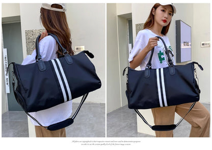 Personalized Travel Bag Men's And Women's Handbags Sports Training Yoga Bag Waterproof Weekend Bag Customized Logo Name Pattern