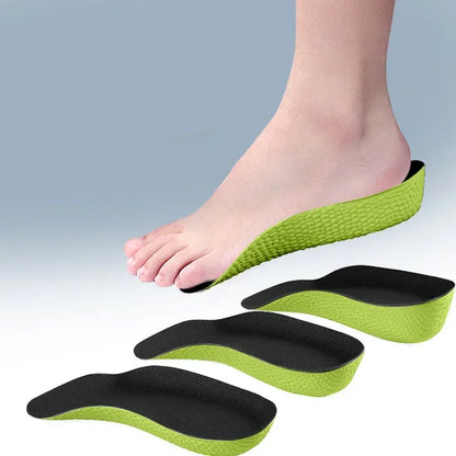 1 Pair Breathable Half Insole Heighten Heel Insert Sport Shoes Pad Cushion Unisex Height Increase Insoles Shoe Insoles 1.5-3.5cm