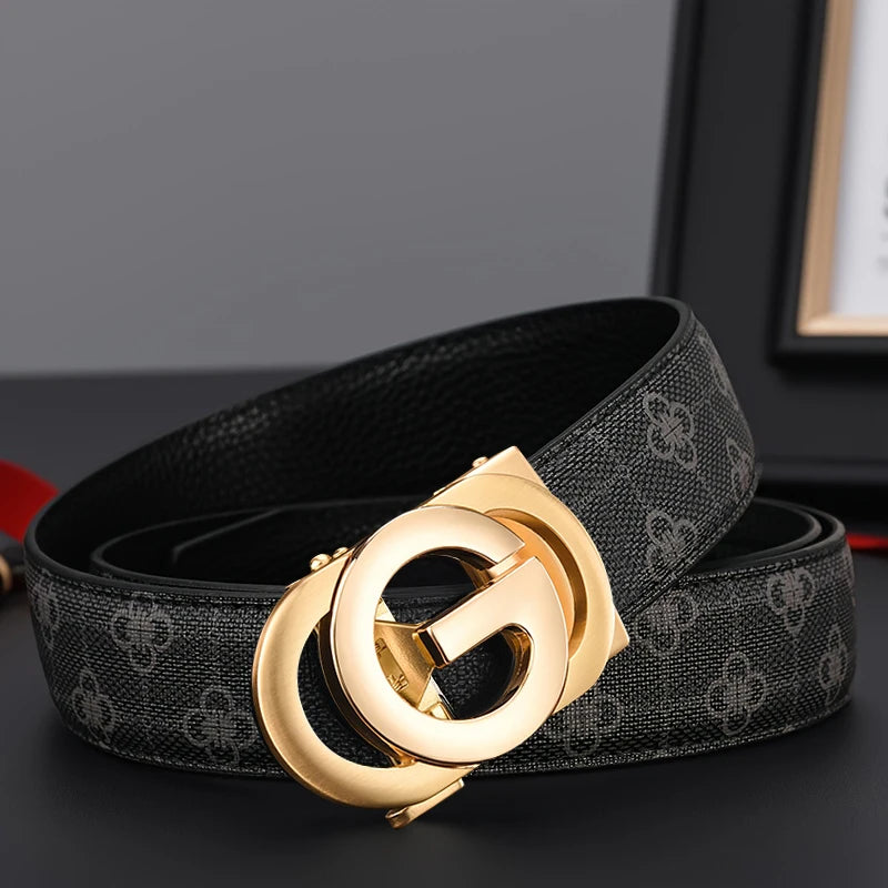 Youth Belt Brand Belt Men's Belt High Quality Men's Luxury Belt Men's Belt Male Buckle Metal Automatic Buckle