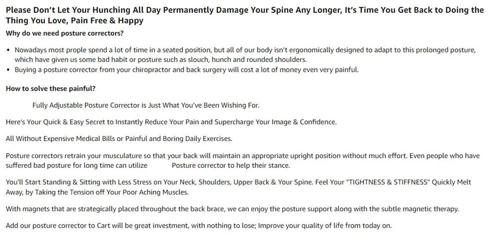 Posture Corrector Belt, Back Brace for Posture, Adjustable Back Support Straightener Shoulder Posture Support for Pain Relief