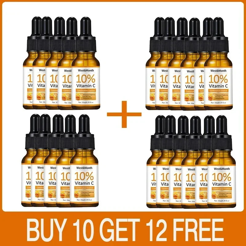 Vitamin C Face Whitening Serum Spot Serum Hyaluronic Acid To Remove Dark Spots Pigment Wrinkle Remover Face Serum Shrink Pores