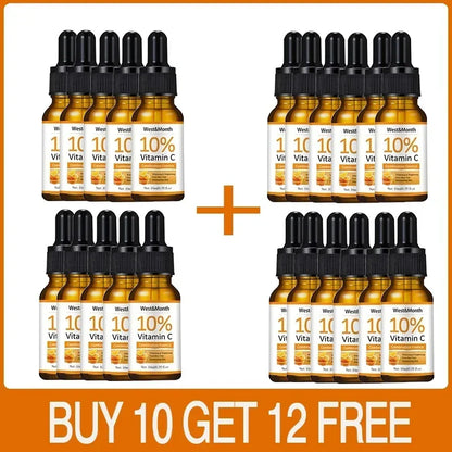 Vitamin C Face Whitening Serum Spot Serum Hyaluronic Acid To Remove Dark Spots Pigment Wrinkle Remover Face Serum Shrink Pores