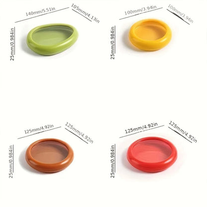 1/4PCS Reusable Food Saver Box Half Cut Fruit Freshing Retractable Film Storage Container Fruit Preservation Seal Cover Kitchen