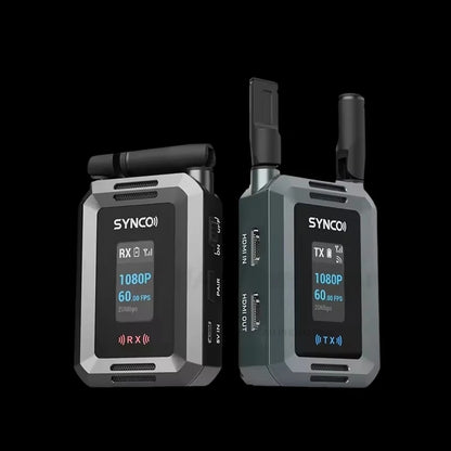 Xvison HD Wireless Video TX&RX 1080P60 UVC Streaming, 80ms Low Latency, Zero Noise for Camera/Smartphone/PC Live Streaming Synco