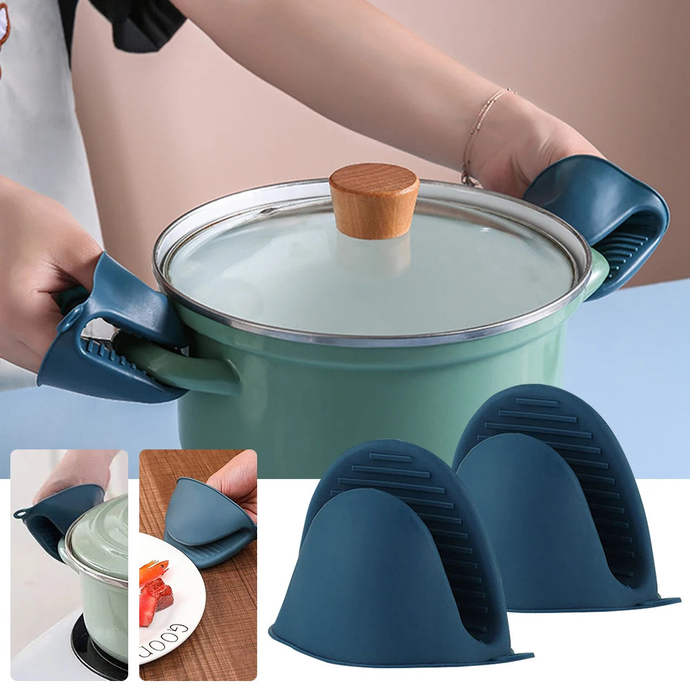 Oven Mitts Mini Oven Mitts Silicone Potholders Rubber Oven Glove Cooking Pinch Mitts Potholder for Kitchen Cooking & Baking