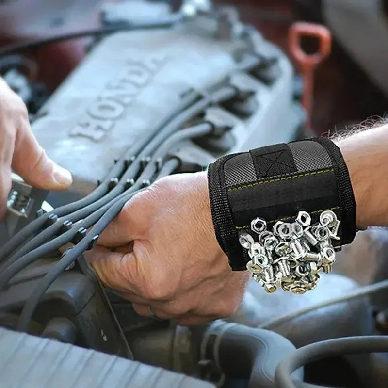 ZEXEF Magnetic Wristband for Holding Screws Nails Drilling Bits Wrist Tool Holder Belts with Strong Magnets Cool Gadgets