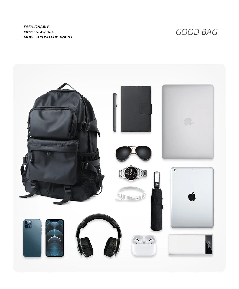 Laptop Backpack for Men, Light Weight Casual Daypack, Large Space Waterproof Travel Backpack, School Bookbag for Teenage