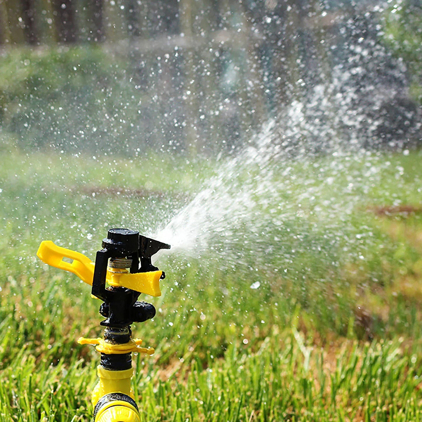 Adjustable Rocker Impact Sprinkler, 360° Rotary Watering Nozzle for Lawn, Garden, Agriculture Irrigation