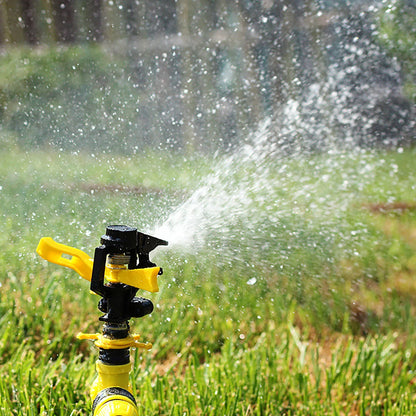 Adjustable Rocker Impact Sprinkler, 360° Rotary Watering Nozzle for Lawn, Garden, Agriculture Irrigation