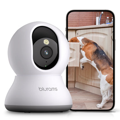 Blurams Indoor Security Camera 2K, Home Security Camera for Dog/Elder, Security Camera with One-Touch Call Update A31S-2pc