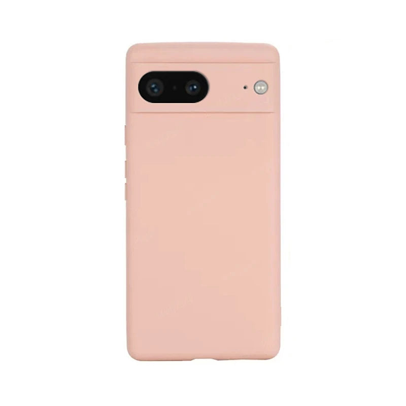 For Cover Google Pixel 7 Case Google Pixel 7 6 8 Pro 7A Capa Shockproof Liquid Silicone TPU Soft Cover Google Pixel 7 Pro Funda