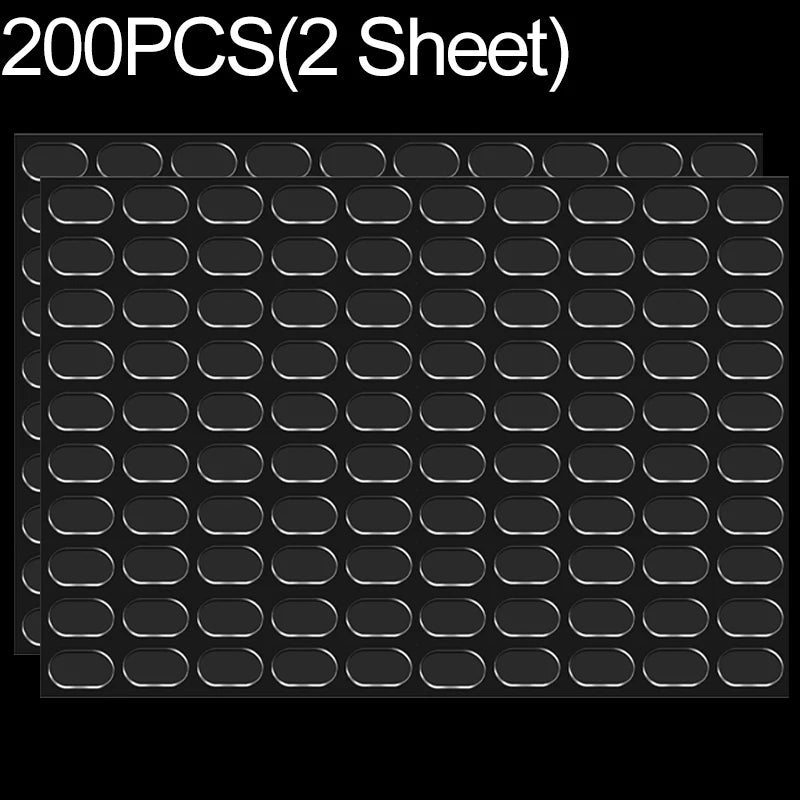 100-2000PCS Clear Gel Glue Pads Double-sided Adhesive Dots Removable Sticky Patch No Trace Wall Hanging Crafts Poster Doll Glue