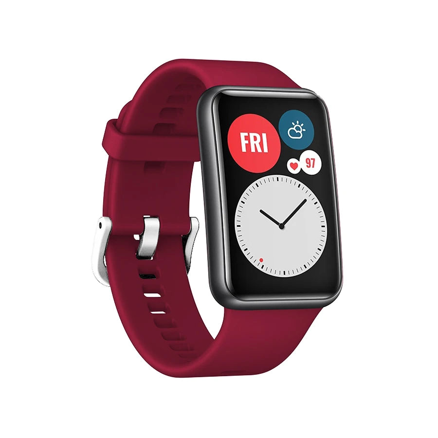 Silicone Strap For Huawei Watch Fit New Original Band Smart Watch Replacement Huawei Fit Watchband For Huawei Watch Fit Correa