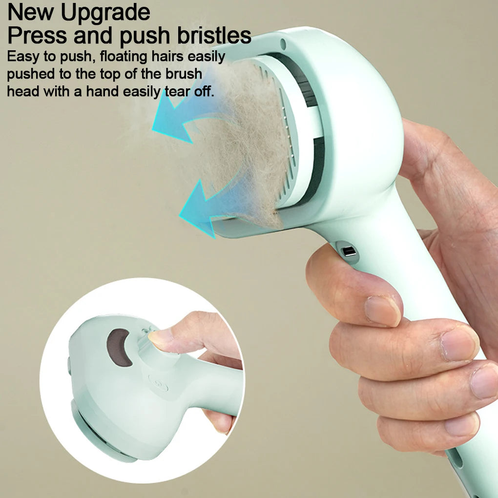 Pet Spray Hair Comb Pet Hair Remover Cleaning Brush Cats Grooming Dematting Water Mist Humidifier Hair Comb Dogs Tool