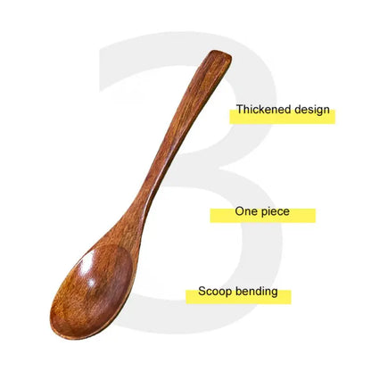 1pcs Wooden Honey Spoon Tea Spoon Coffee Spoon Stirring Spoon Household Tableware Kitchen Condiment Scoop Dessert Spoon