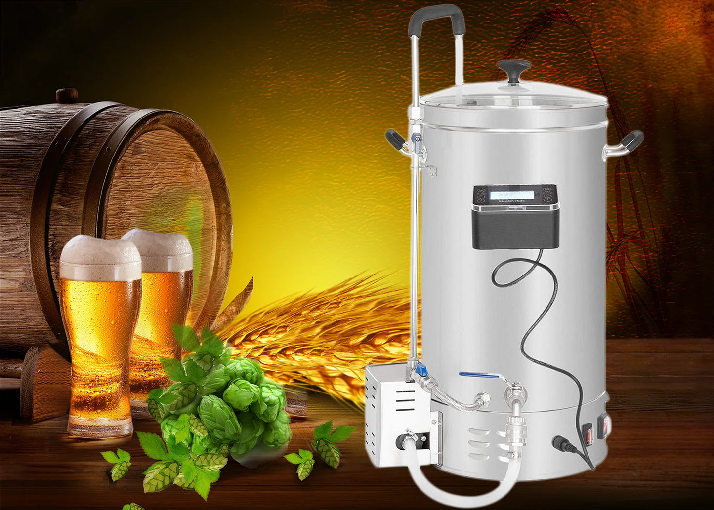 2025 Beer Brewing Equipment Electric Mash Tun Micro Brewery Craft Beer Machine Homebrew