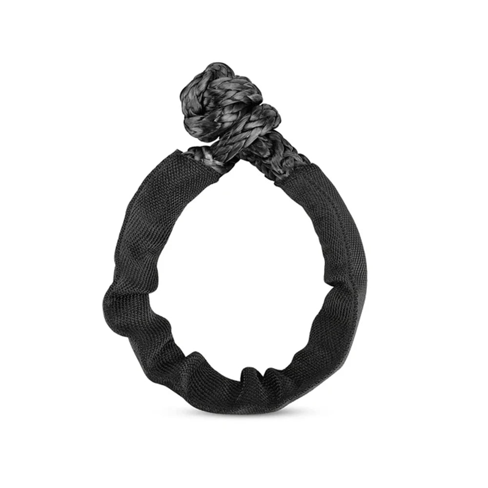 55000lbs Winch Rope Synthetic Soft Shackle+Recovery Ring Set Rugged Shackles With Protective Sleeve for Truck Vehicle Recovery