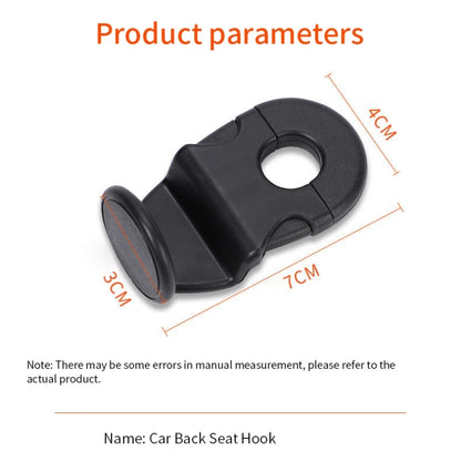 2pcs Universal Auto Seat Headrest Hooks Storage Hanger ABS Car Hook Vehicle Back Seat Organizer Holder Car Interior Accessories