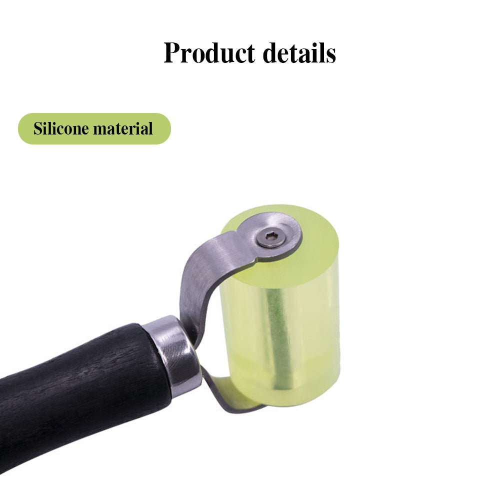 Car Soundproof Roller Thick Rubber Tire Compaction Tools Moto Auto Repair Press Wheel Car Maintenance Anti-Vibration Roller