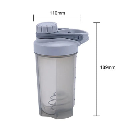 500ML Blender Shaker Bottle with Scale Protein Shakes Leakproof for Powder Workout Gym Sport Mixing Cup Water Bottle