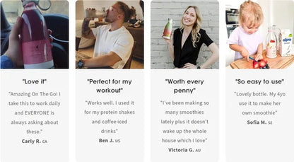 Mini Juice Blender Portable Electric Juicer Bottle 6 Blades Shake Orange Lemon USB Charging Fruit Mixer Fresh Squeezer Machine