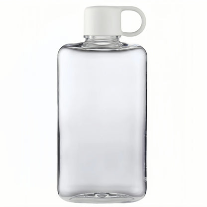 Water Botlte Flat Bpa Free Sport Clear Plastic Crystal Drinks Kettle Notebook Milk Juice Transparent Drinkware Birthday Gift