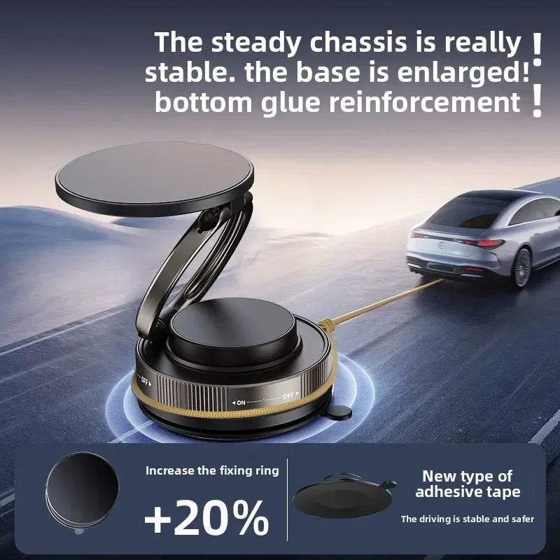 The New Car Phone Mount with Super Strong Suction One Twist Lock Design Works with All Mobile Phones and Vehicles