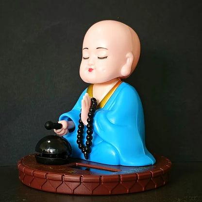 Solar Powered Little Monk Car Accessories, Car Shaking Little Monk Car Interior Accessories, Toy Accessories