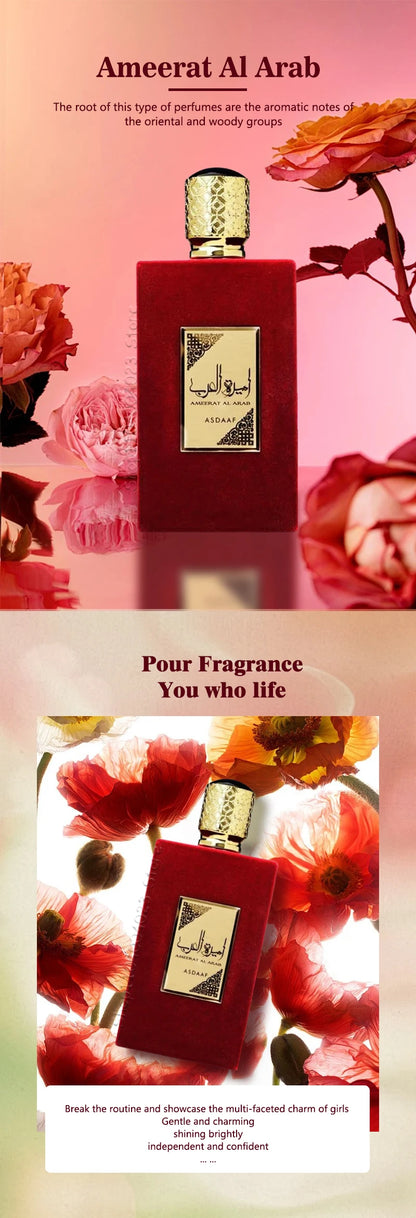 Asdaaf Ameerat Al Arab Eau de Parfum Spray Dubai Original Perfumes Lattafa Perfumes Woman Eau De Parfum Original Arab Perfumes