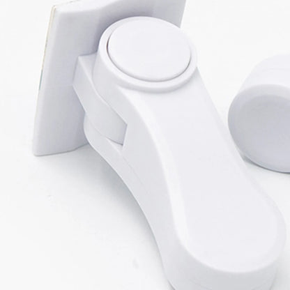 Child Safe Door Lock 180 Degree Rotating Door Lever Lock Self Adhesive Window Door Handle Lock for Window Door Cabinet