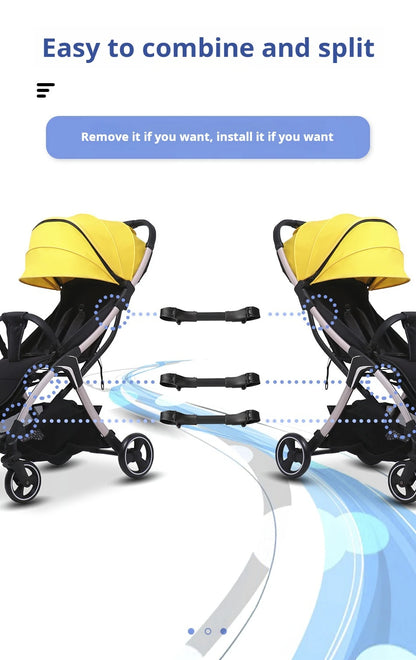 3pcs Stroller Connectors Adjustable, Free Combination Simple To Connect And Detach Stroller Accessories