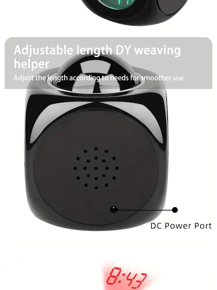 Multi-function Projection Chime Clock LED Light Projection Alarm Clock Voice Chime Clock Projection Clock