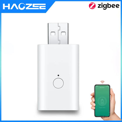 Haozee Smart ZigBee Signal Repeater USB Signal Amplifier Extender Smart Home Automation Support Home Assistant Zigbeem2qtt