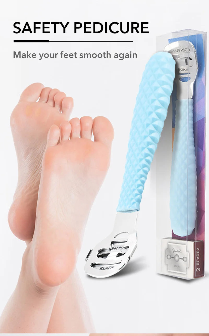 Professional Feet Care Tools Beauty Heel Cuticle Scraper Cutter Foot Care File Tool Pedicure Razor Blades for Pedicures Product