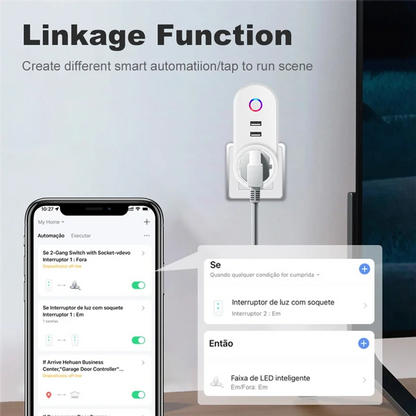 Israel Plug Tuya Smart Home 16A Wifi Smart Plug Power Socket USB Charge Outlet Timing Voice Control For Alexa-AT64