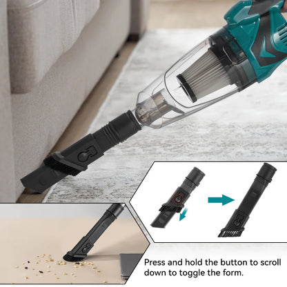 Electric Handheld Wireless Vacuum Cleaner Cordless Vacuum Home Car Dual Use Portable High Power Cleaning For Makita Battery Pin