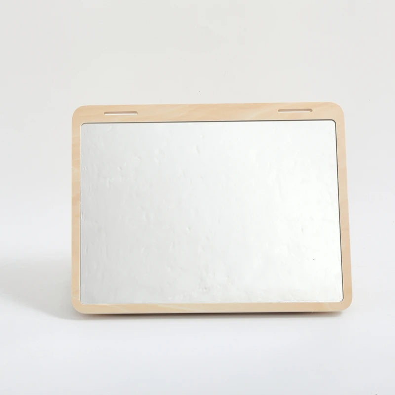 Black And White Baby Floor Mirror Tummy Time Sensory Baby Toys 6 12 months Kid Toys For Babies Montessori Development Crawl Toys