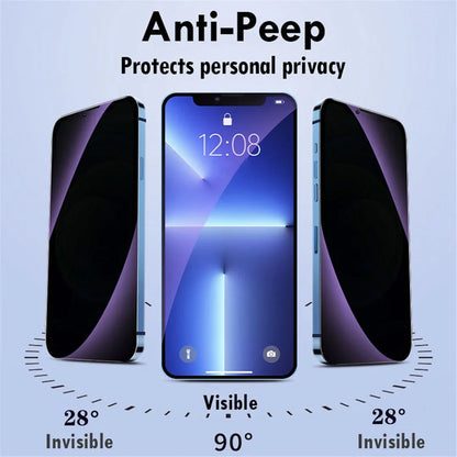 1-3 Pcs Anti Blue Light Privacy Tempered Glass for iPhone 15 Pro Max 14 Plus 13 12 Mini 11 Eye Protection Clear Screen Protector