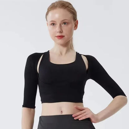 Upper Arm Shaper Posture Corrector  Shapewear Tops Chest Brace Up Vest Women Arm Shoulder Compression Sleeves Body Shaper Corset