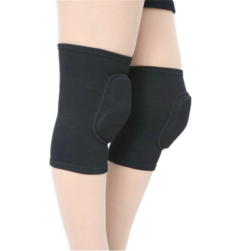 1Pair Knee Pads Fitness Dance Training Knee Protector Elastic Thickened Sponge Women Knee Brace Support For Arthritis Relief