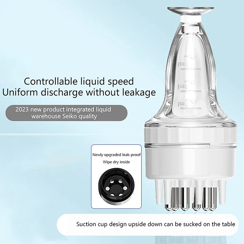 Scalp Applicator Liquid Comb For Hair Scalp Treatment Essential Oil Liquid Guiding Massager Comb Hair Growth Serum Oil Apply