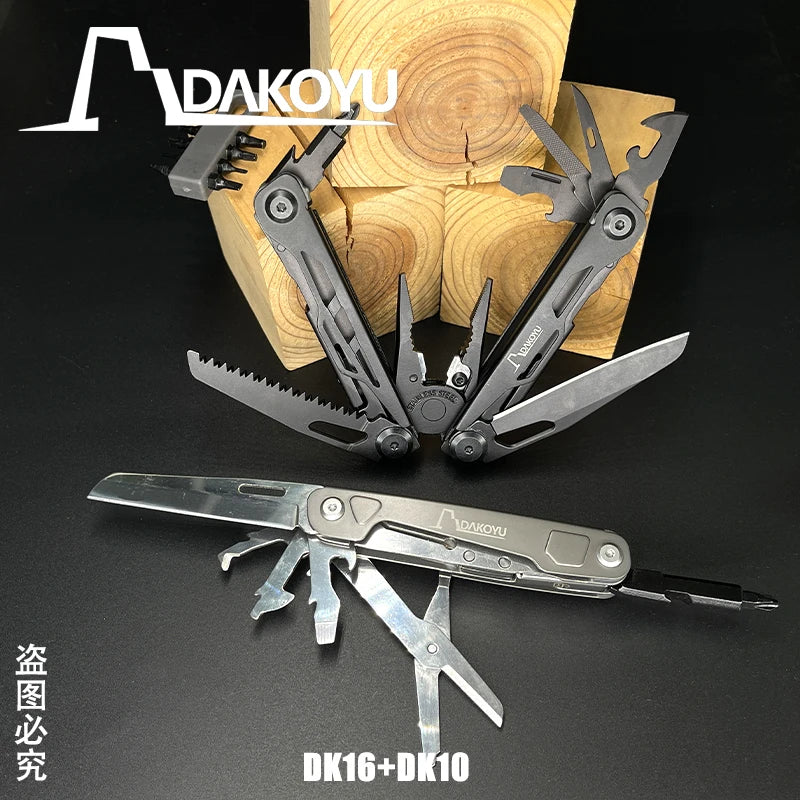 DAKOYU Outdoor Multifunctional Folding Multifunctional Tools Camping Equipment Portable EDC Detachable Large Scissors