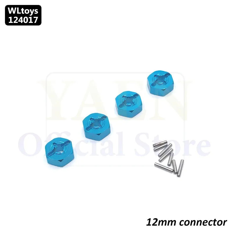 WLtoys 124017 1/12 RC Original Metal Spare Parts Swing Arm C Seat Bottom Motor Differential Gearbox Shock Absorbers Tire