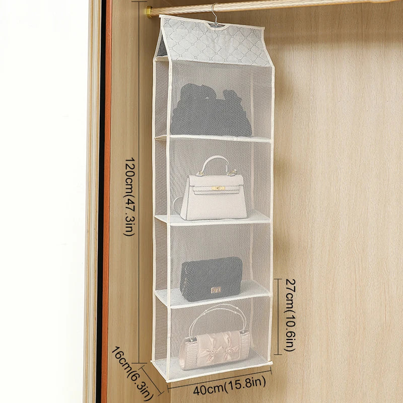 handbag storage hanging bag Organizer Wardrobe Closet Storage Transparent Three-dimensional Home Organization hanging bag