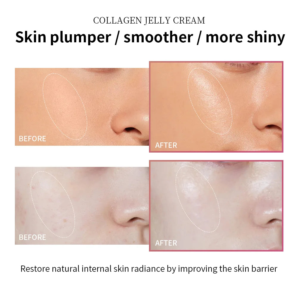 Collagen Jelly Cream Deeply Hydrates Firm Glowing Reduce Sagging & Wrinkle Glowing Boosts Skin Korean Face Care Products