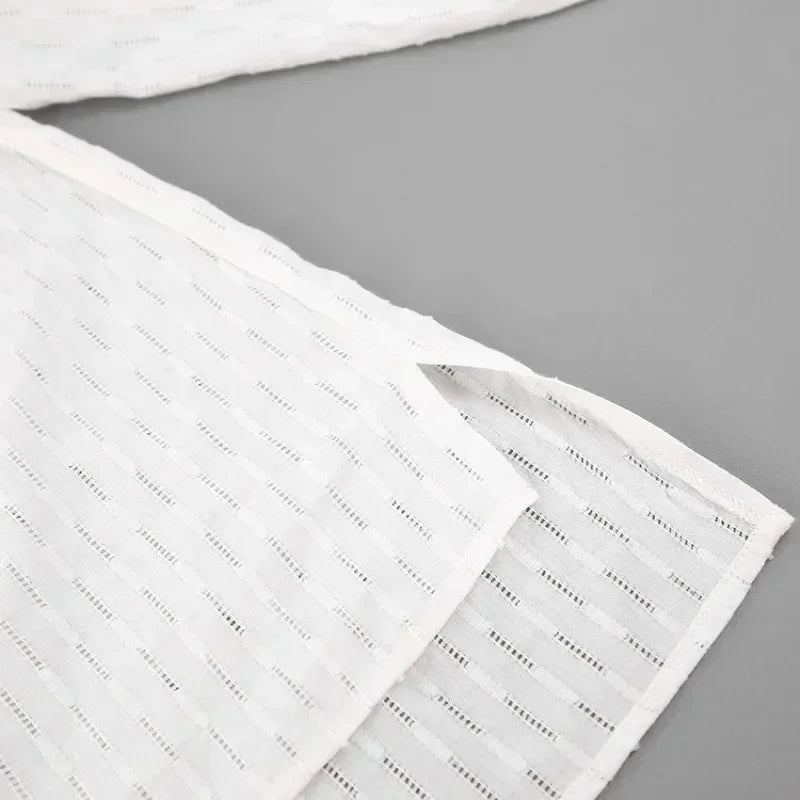 Casual Loose Women Short Two Piece Set Suit Fashion Blouse Long Sleeve Shirt Lady Simple Style Shorts Streetwear Blouse Tops