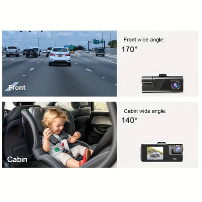 2 Camera Dash Cam For Car Camera 1080P Video Recorder  Car DVR Front Rear View Camera Night Vision Black Box Car Accessories